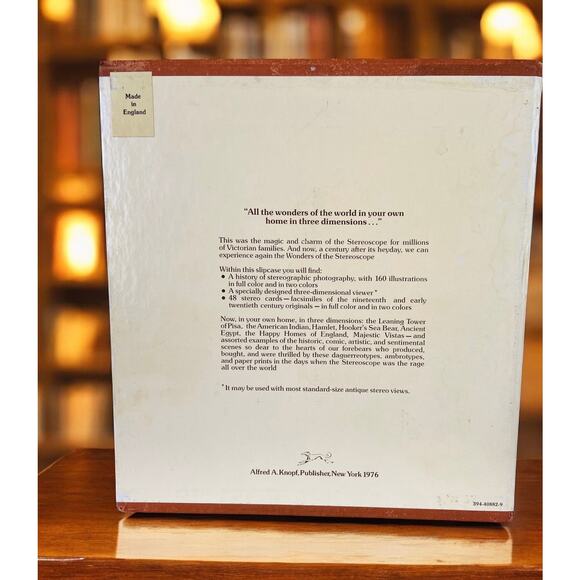 VINTAGE Victorian Wonders of the Stereoscope Book Stereo Viewer & Cards 1976 - Picture 8 of 10